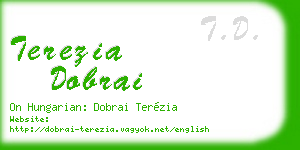 terezia dobrai business card